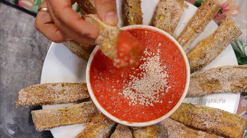 Фото кабачки в духовке с томатным соусом