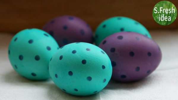 как покрасить яйца на Пасху