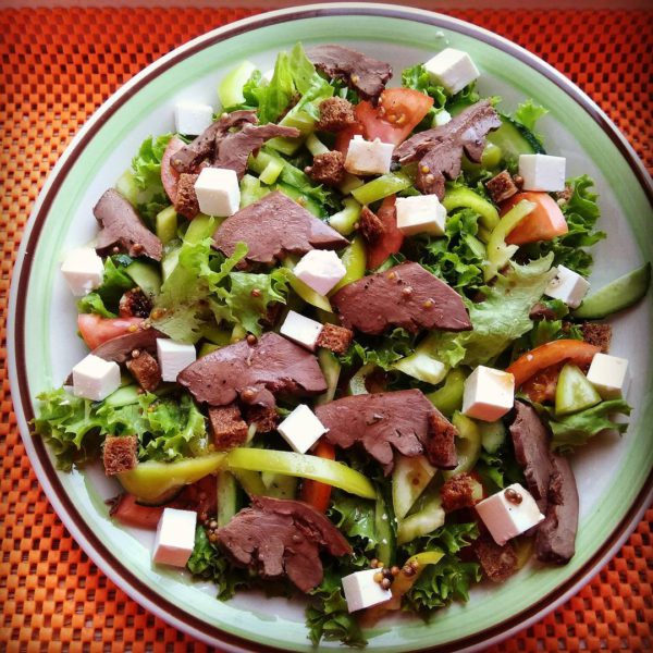 диетический овощной салат фото