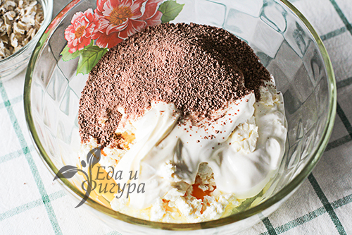 Шоколадно-овсяный пирог фото